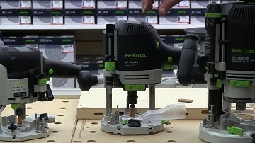 Setting the Festool router depth of cut