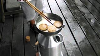 Kelly Kettle　ケリーケトル　で調理＆湯沸かし