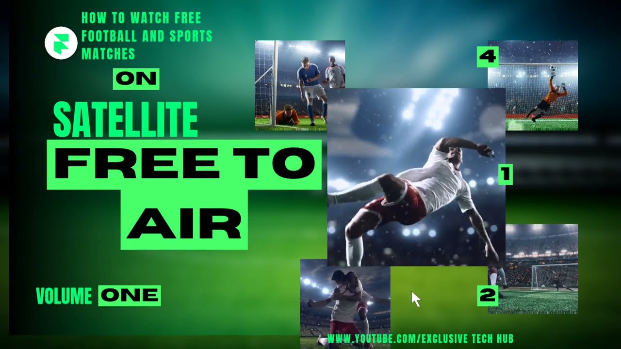 How to watch free football and sports matches on Satellite free to air #fta Volume One