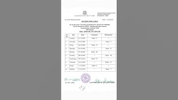 OU PG SEM-I & SEM-III BACKLOG AND IMPROVEMENT REVISED EXAMINATION TIMETABLE 2024