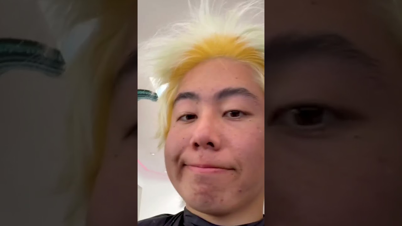 When you finally get your hair dyed 