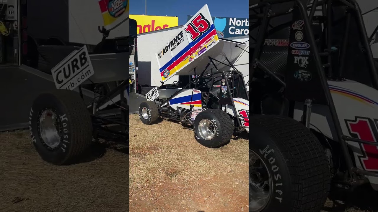 Donny Schatz, Brent Marks & More in Pits Pre-Race Setup Work World of Outlaws Sprint Cars Charlotte