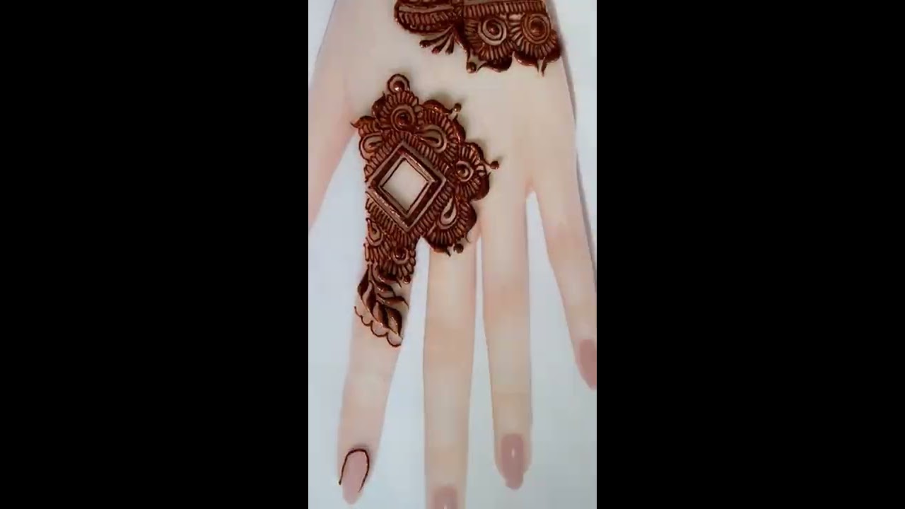 Square Arabic Mehndi Designs Back Hand Shorts Short Ytshort Trending