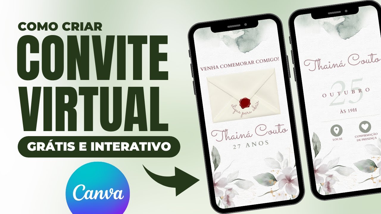 Criar Convite de Casamento Online e Grátis no Canva  Convite de casamento, Convite  casamento online, Convite de casamento virtual