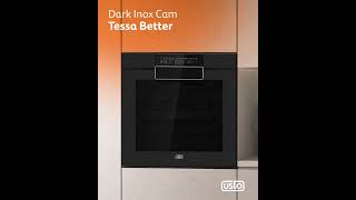 Tessa Better - Siyah Inox Cam Ankastre Fırın, modern mutfaklar için özel olarak tasarlandı.