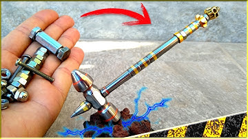 Making Mini Medieval Hammer out from Stainless Bolts and Nuts