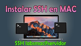 Instalar, activar y configurar SSH en MAC