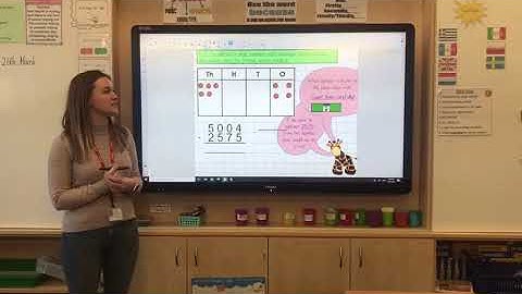 Year 4 maths - subtracting 4 digits