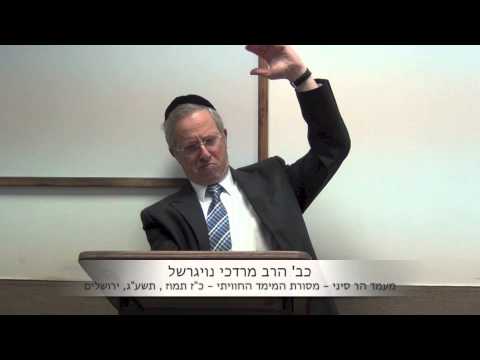 הרב דוד מרדכי נויגרשל (HD) כיצד עוברת חווית מעמד הר סיני מדור לדור ברובד הרגשי