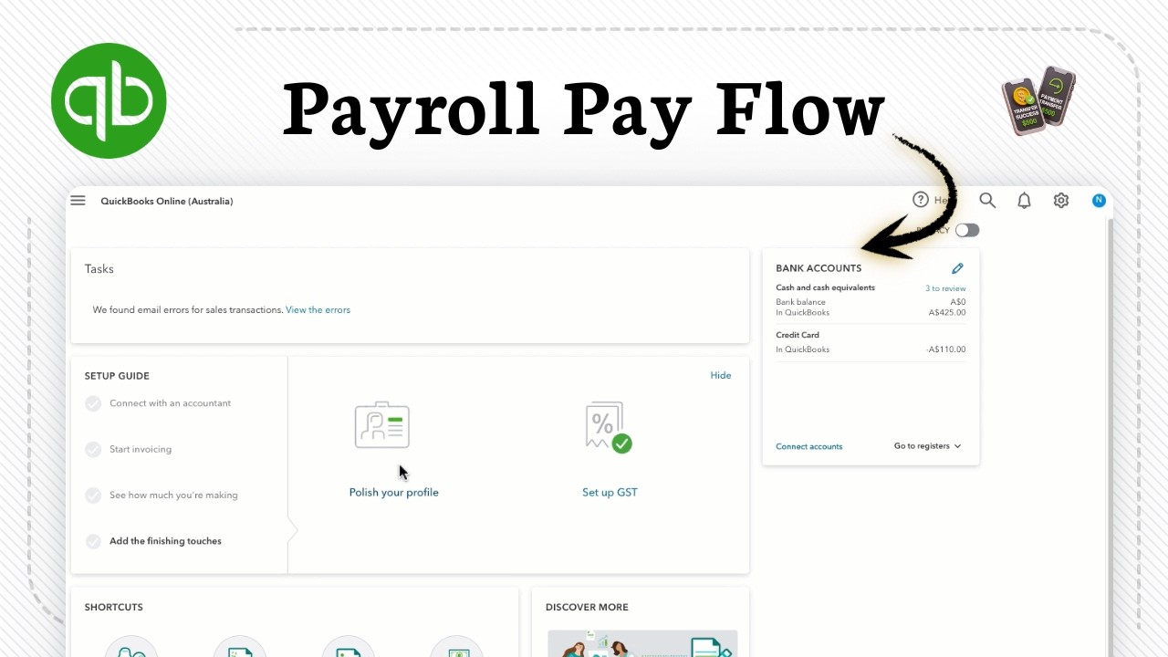 How to connect Payroll to QuickBooks Online (Smart Setup) - YouTube
