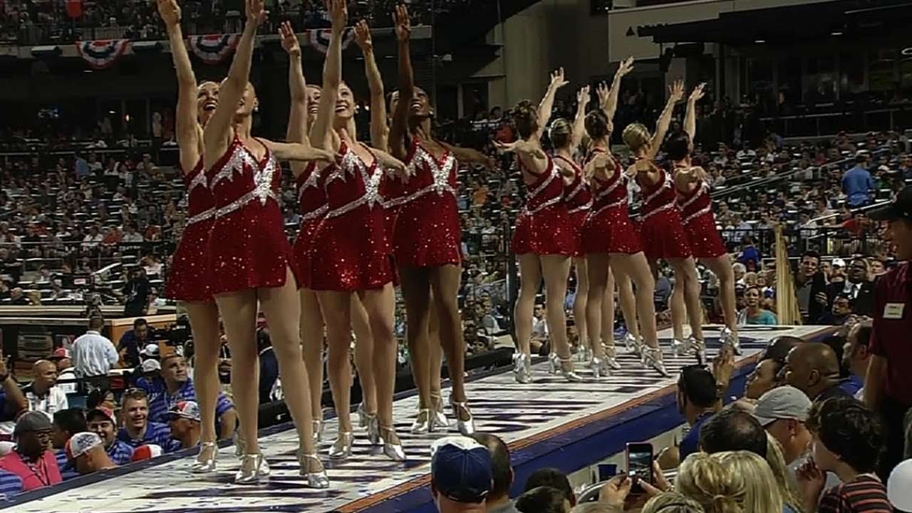 A special performance from The Rockettes at the Derby
