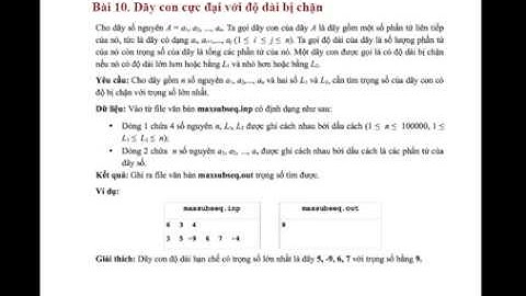 Nhóm 4: Thuật toán Dãy con cực đại với độ dài bị chặn và Code minh họa bằng Python