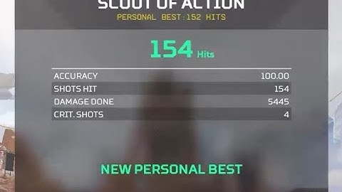 Scout of action 154 Gaming Merchant Firing Range Heirloom Challenge