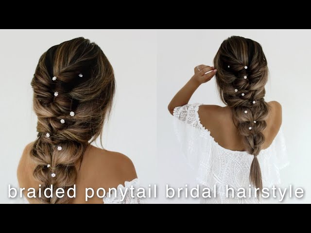 Braids to loose chignons - 10 easy bridal hairstyles for medium-length hair  - Her World Singapore