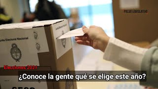 Elecciones 2021¿Conoce la gente qué se elige este año?