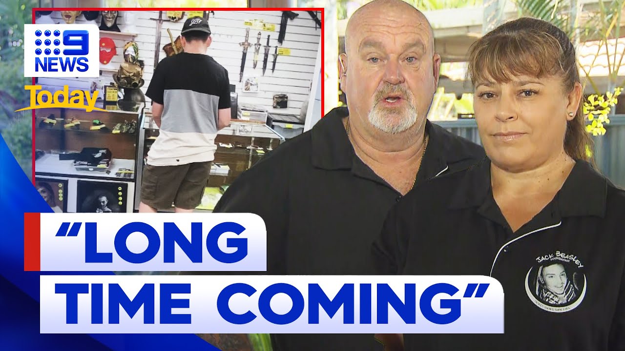 Queensland government bans sale of knives to children 9 News