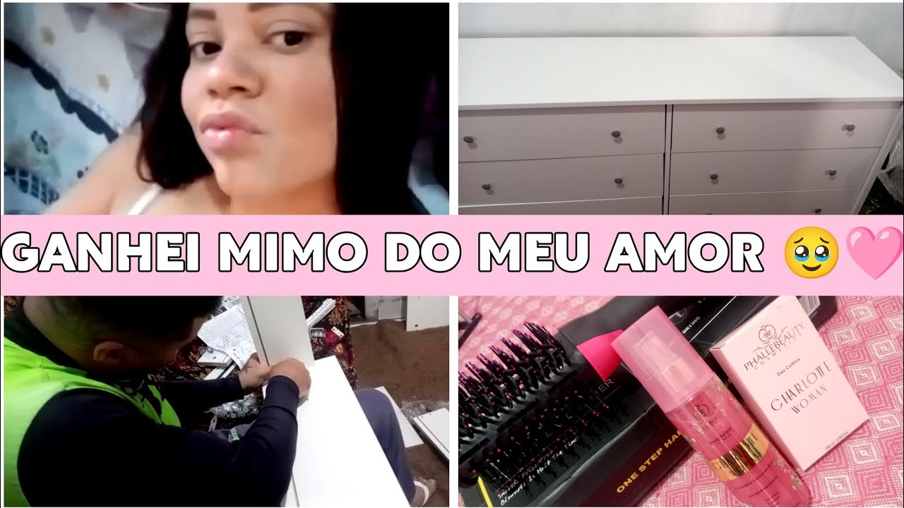 VLOG CHEGUEI EM CASA 🩷✅ O MEU AMOR MONTOU MINHA CÔMODA NOVA 🥹🥹🙏🏻📸MUITO FELIZ 