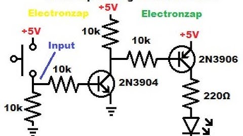 2N3906 PNP BJT wired to turn on with high input instead of low using 2N3904 NPN electronics circuit