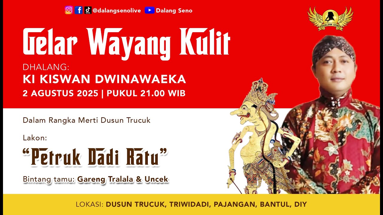 #LiveStreaming Wayang Kulit Ki Kiswan Dwi Nawaeka - PETRUK DADI RATU