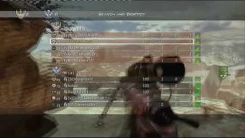 Modern Warfare 2-No Scope Cross Map GWK  iWiZaRDZZ
