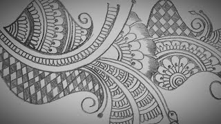 innovative pencil shaded mehandi design | easy Arebic mehandi for beginners | mehandi tutorial best screenshot 4