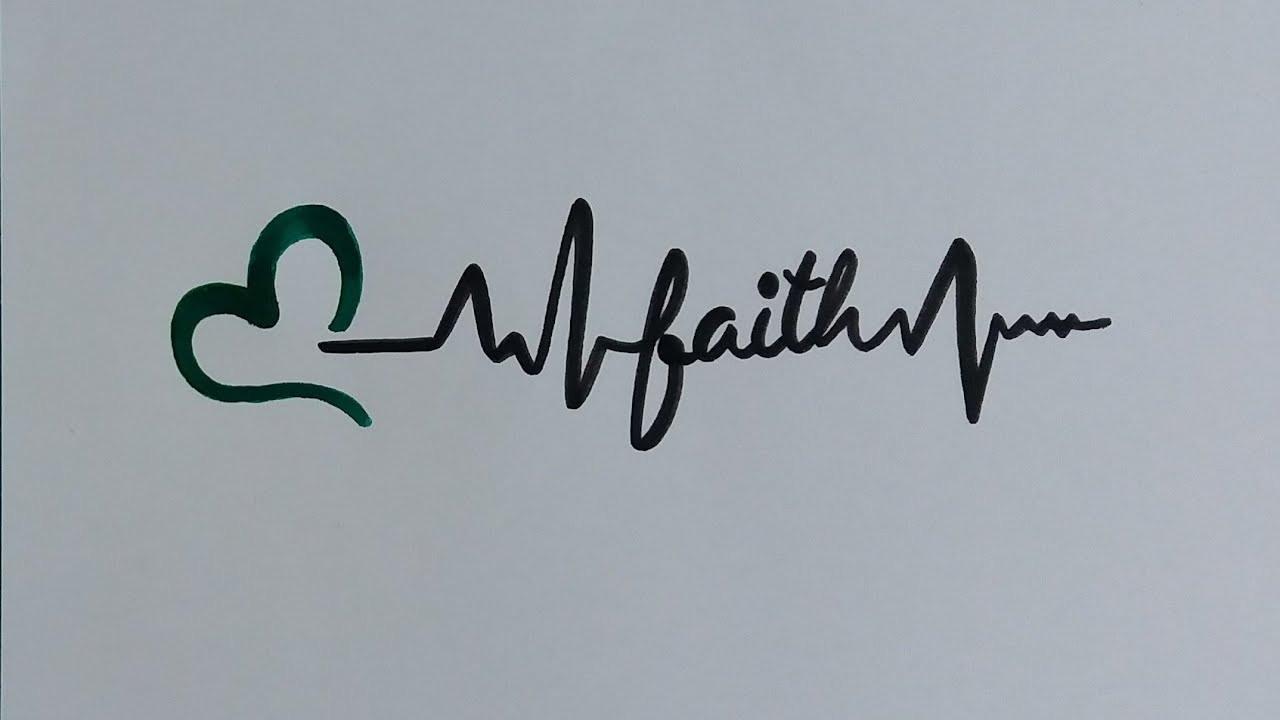 Heartbeat tattoo design | faith - tattoo artist - YouTube