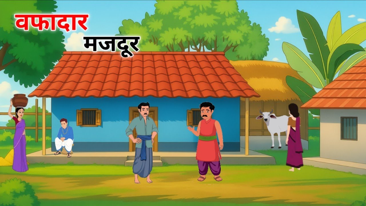 वफादार मजदूर | Wafadar Majdur | Hindi Kahaniya | Moral Stories | Cartoon Story