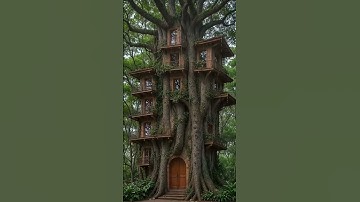 Magical Multi-Level Treehouse Hidden in Nature