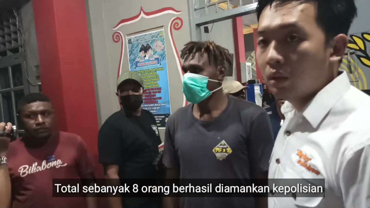 Detik-Detik Polisi Menahan Para Pelaku Kericuhan di Lapas Kelas IIB Merauke