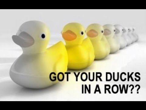 the problem with lining up all your ducks in a row youtube