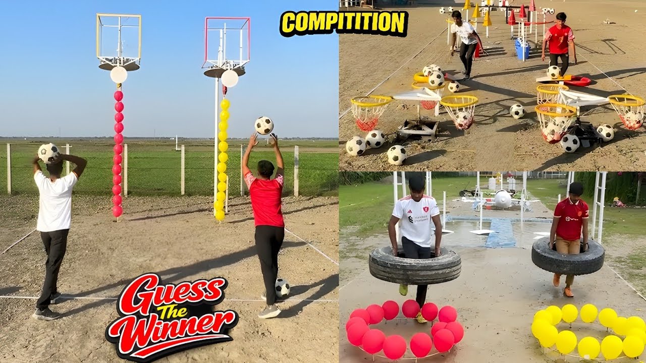 Most Shocking Ending 😱| Football With Balloon Popping Challenge Who Wins 🔥/ Amazing Challenge 