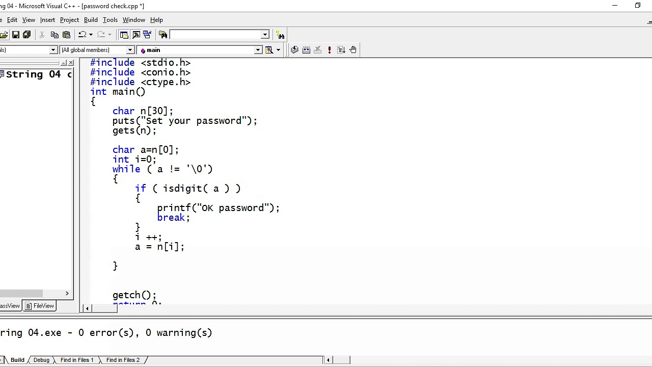 String 04 use of isdigit function - YouTube