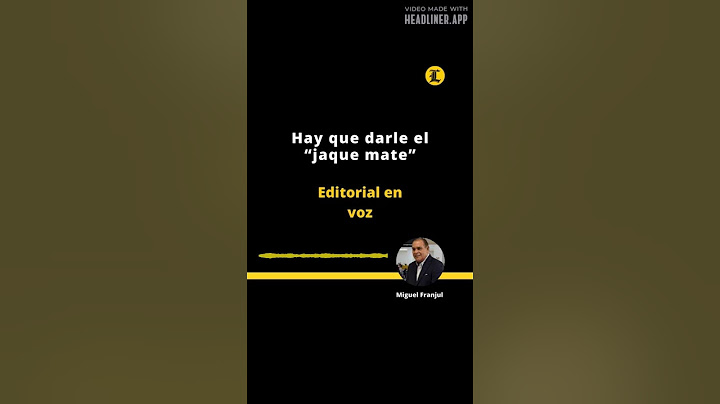 EDITORIAL: Hay que darle el “jaque mate”