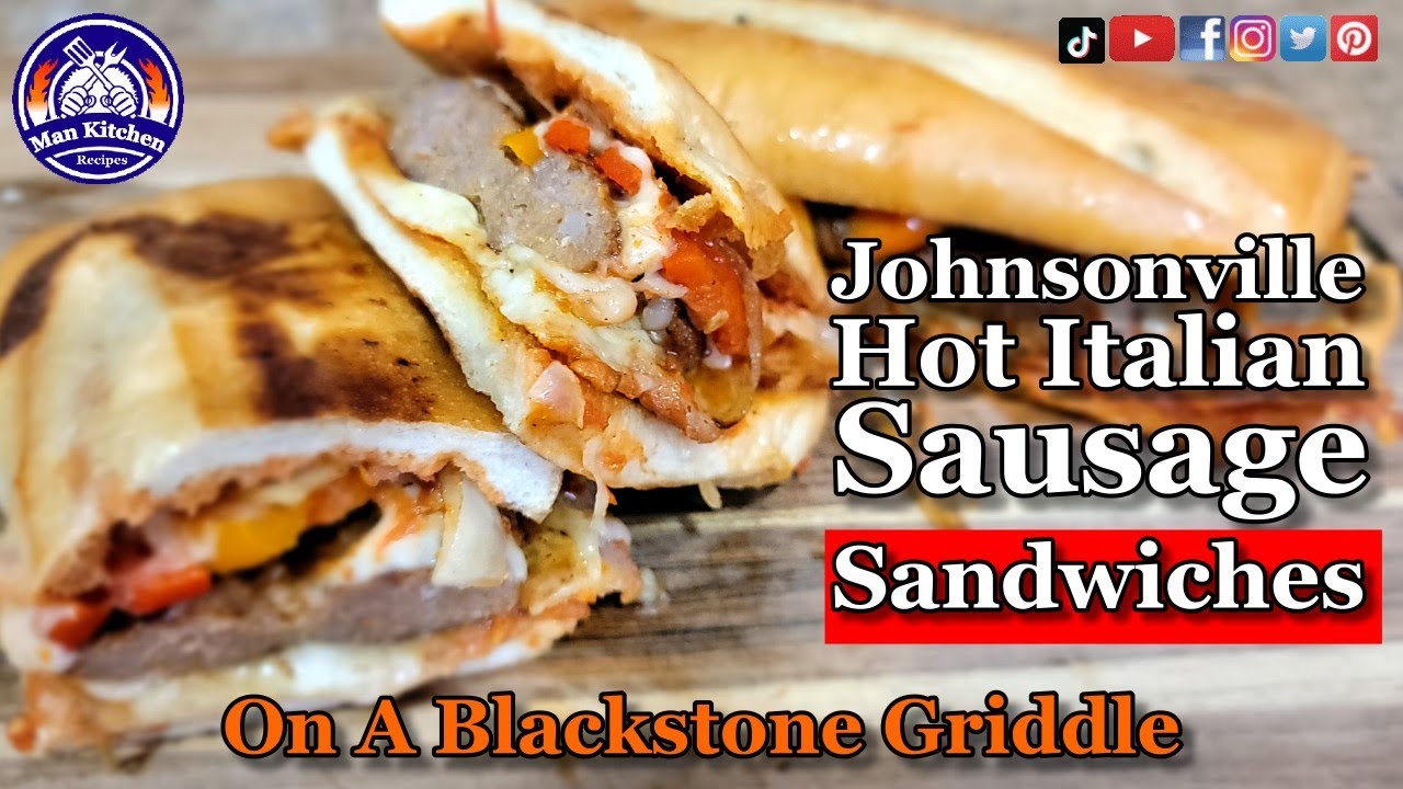 Johnsonville Hot Italian Sausage Sandwiches On A Blackstone Griddle Johnsonville Hot Italian Sausage Sandwiches On A Blackstone Griddle