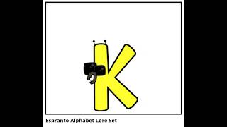 THE FULLY SET OF MY ESPERANTO ALPHABET LORE!