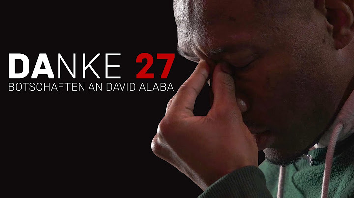 Thank you 27 - Messages to David Alaba