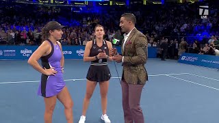 Emma Navarro, Jess Pegula Feel the Love at MSG | 2024 Garden Cup Interview