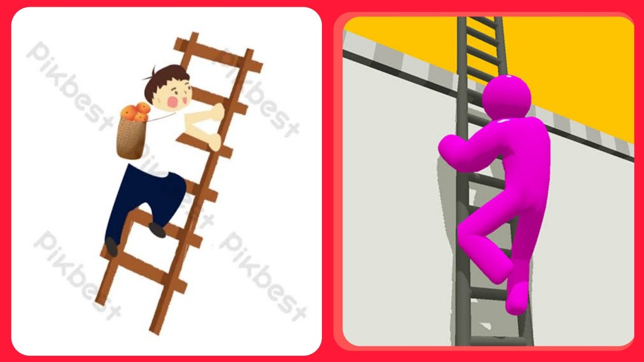 NooB Vs poor vs Ladder master 3D Vs ladder Race 3D🔵All New Gameplay  