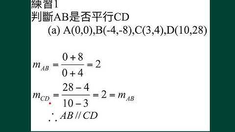 中三數學_下學期_直線的坐標幾何_平行線1