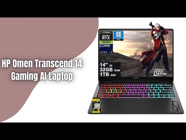 HP Omen Transcend 14 Gaming Laptop Review | Ultra 7 255H + RTX