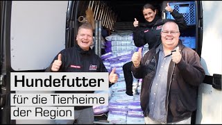 Wir verschenken Hundefutter an die Tierheime unserer Region!