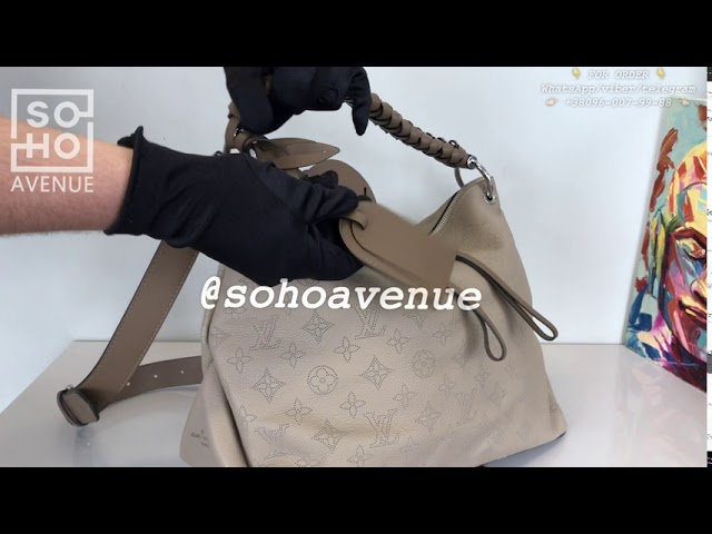 Louis Vuitton // Beige Galet Mahina Babylone Perforated Monogram