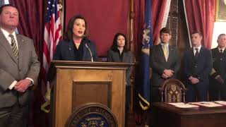 Michigan Gov. Gretchen Whitmer says no-fault auto insurance reform bills won't protect drivers