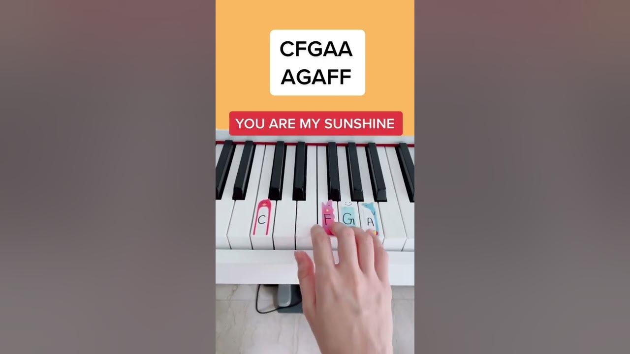 EASY MUST LEARN Song for Beginners!! #easypianotutorial #pianobeginner #youaremysunshine