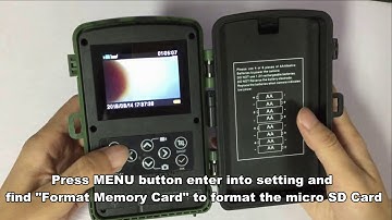How to plug in and format micro SD card when using TOGUARD H45 Trail Camera
