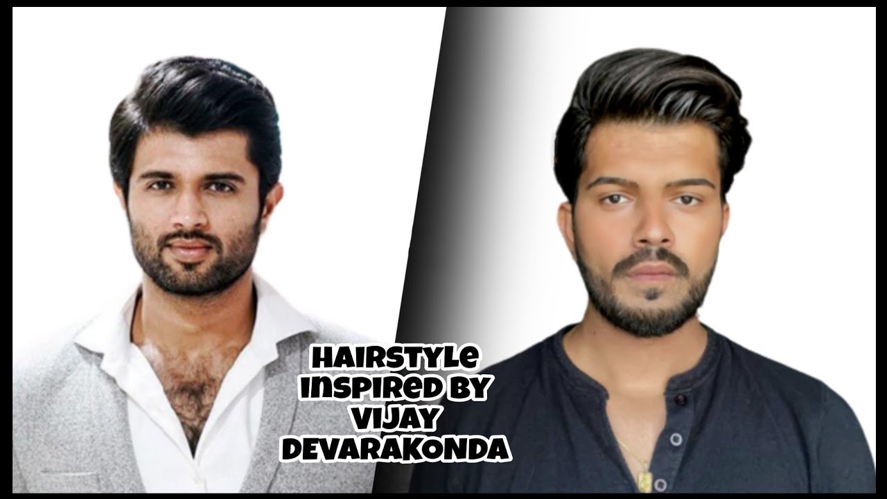 Vijay Deverakonda inspired hairstyle Tutorial  Mens Hair 2022  YouTube