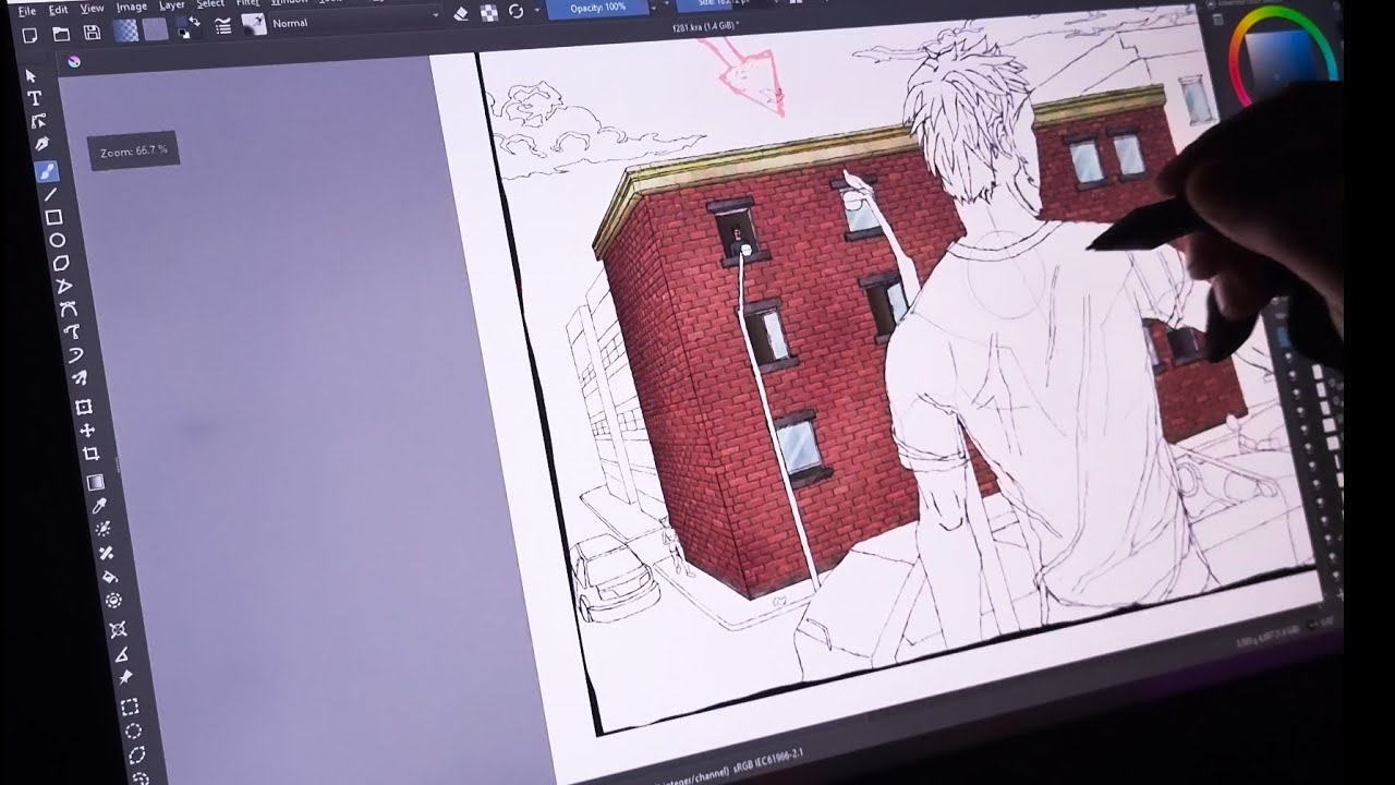 Drawing A Comic Page - Part 3: Rendering Process (Timelapse) - YouTube