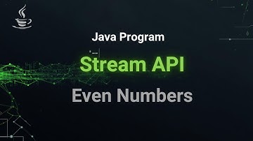 Java Coding : Even Numbers with Stream API