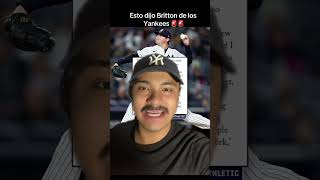 Esto dijo Zack Britton de los Yankees ?? yankees newyorkyankees yankeesdenuevayork