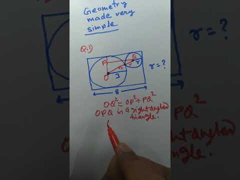 two Circle inscribed in a rectangle